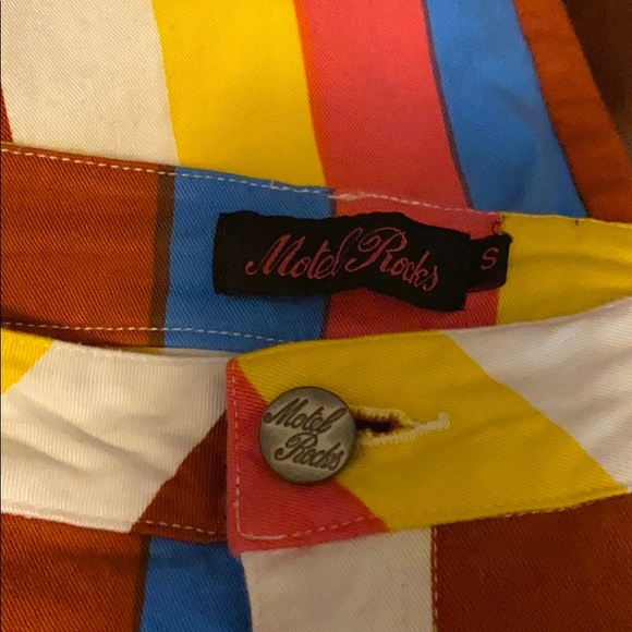 Motel Rocks Striped Jeans - Picture 2 of 4